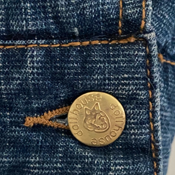 Jeans Denim Jacket Faux Fur Trim Large NWOT - Picture 7 of 8